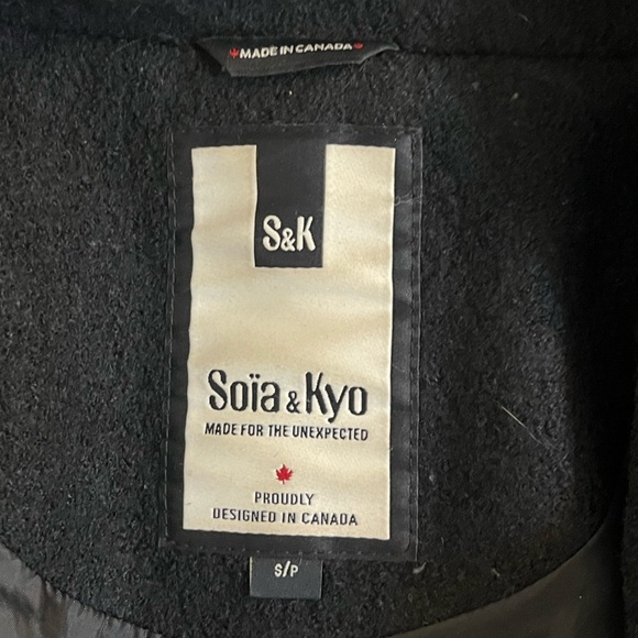 Soia + Kyo Jana Black Wool Jacket size Small - Picture 5 of 5